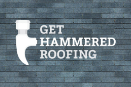 Get Hammered Roofing White Logo